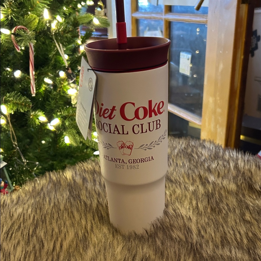 Diet Coke Social Club Tumbler - White and Red